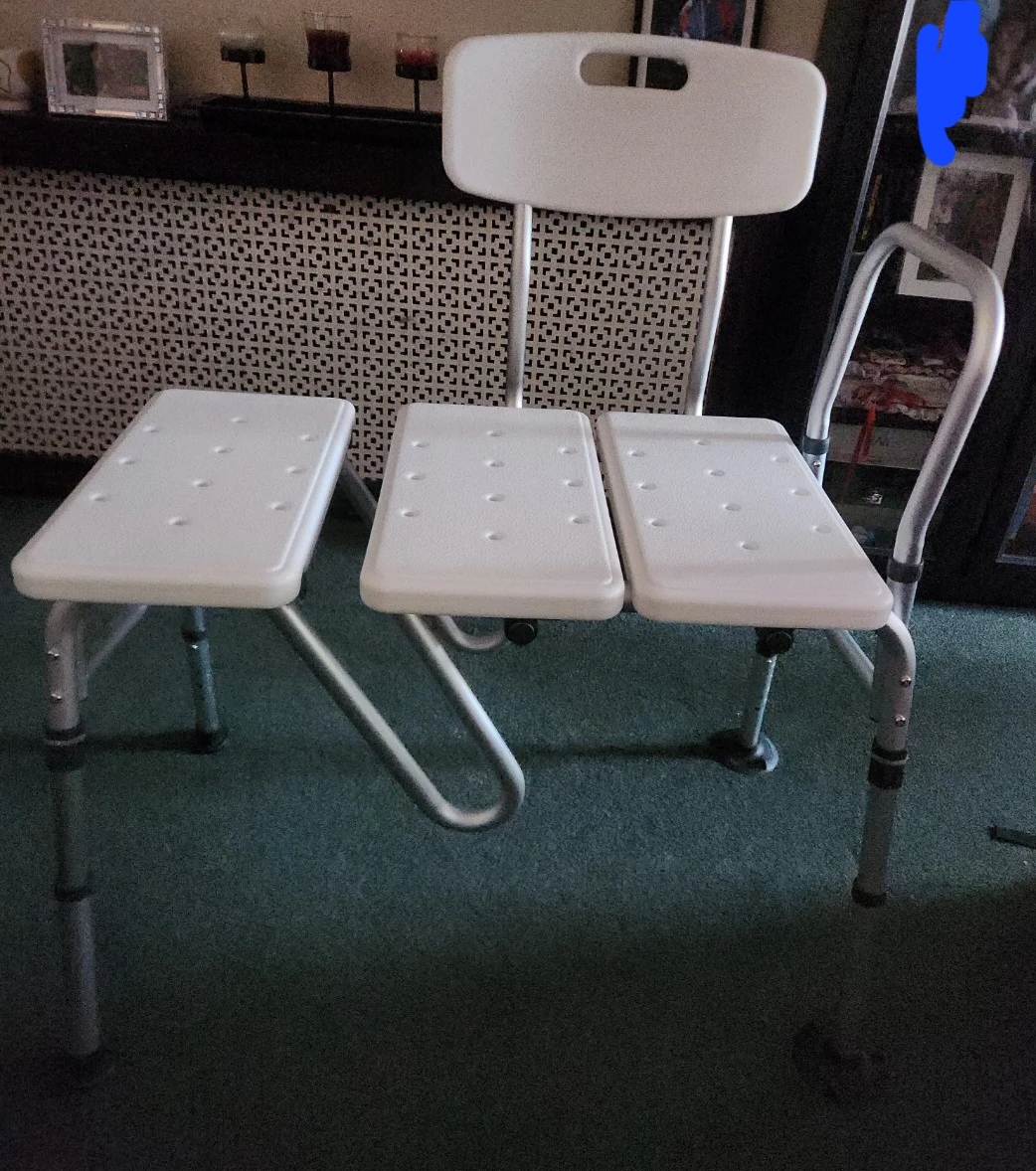 Adjustable Shower Chair with Backrest