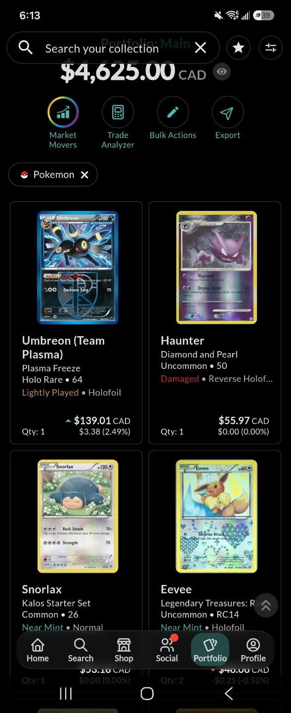 Pokemon Trading Card collection