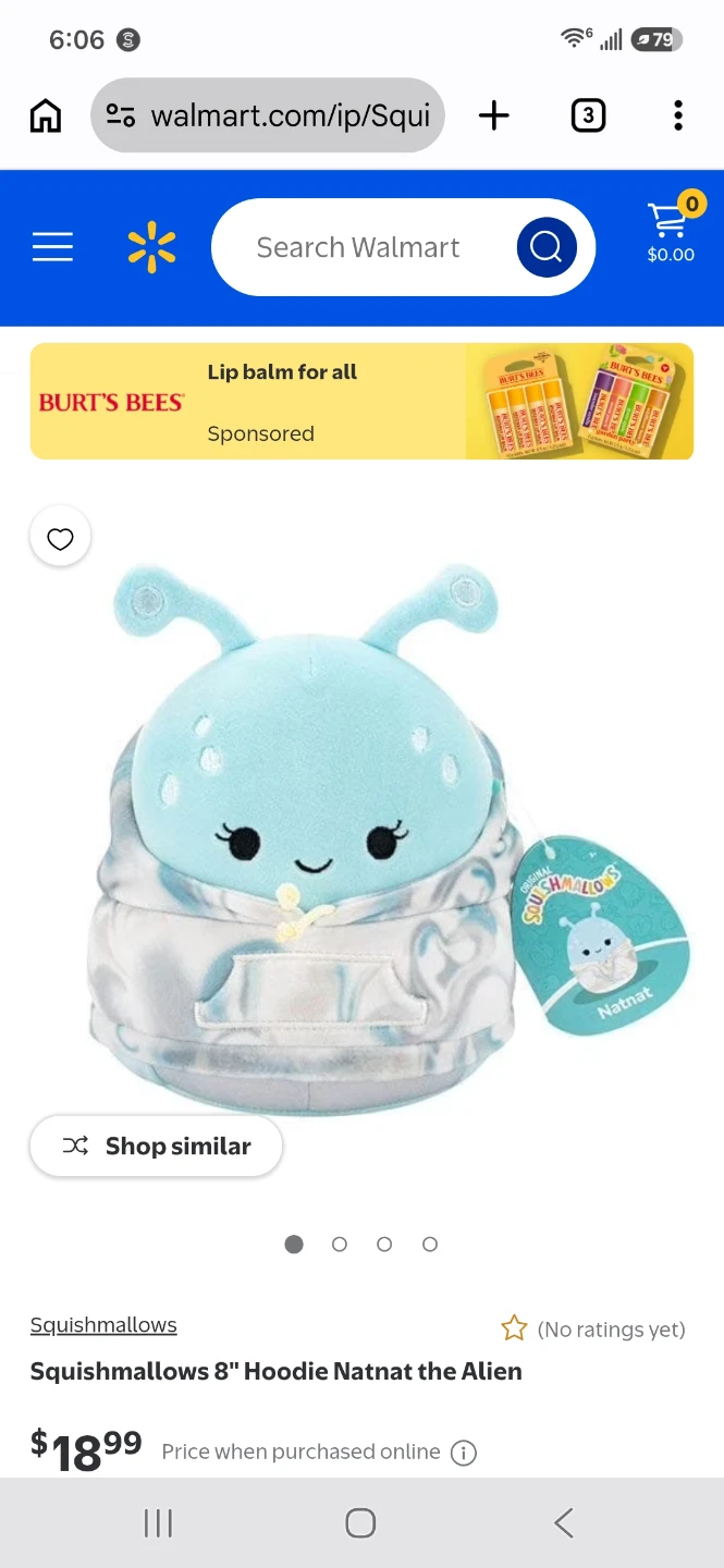 Squishmallows 8" Hoodie Natnat the Alien Plush ⚽️ - photo 3