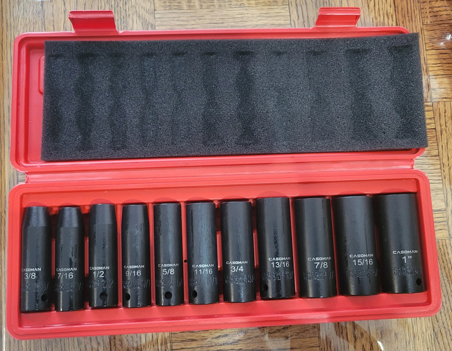 Casoman 11pc 1/2-Inch Drive Deep Impact Socket Set SAE. NEW!!