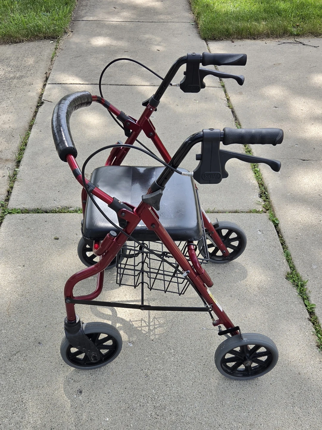 NOVA Rolling Walker with Seat and Basket - photo 3