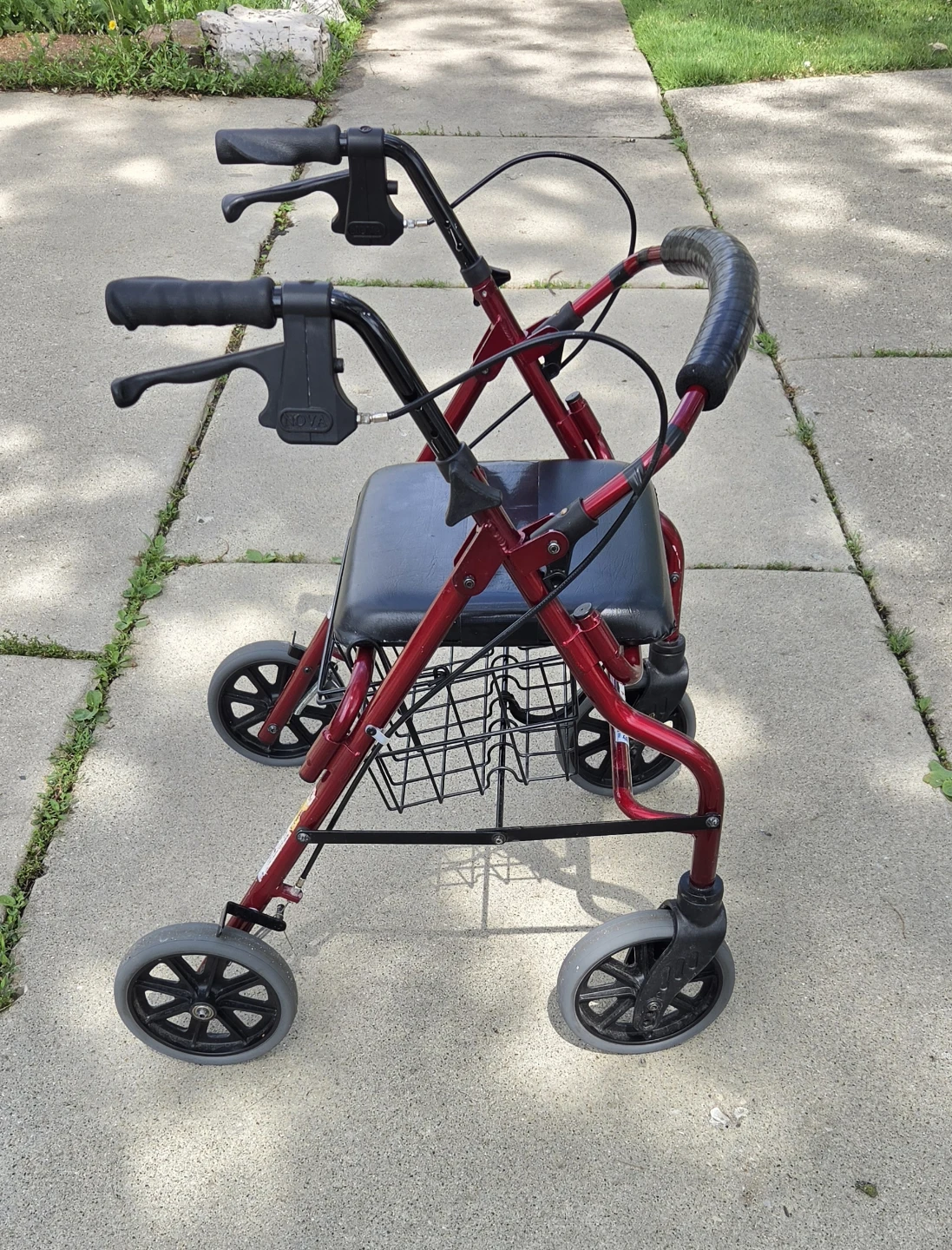 NOVA Rolling Walker with Seat and Basket - photo 5
