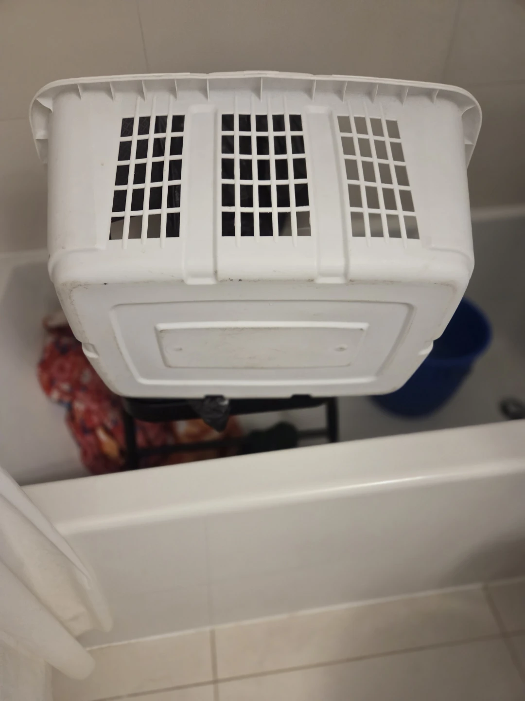 White Laundry Basket
