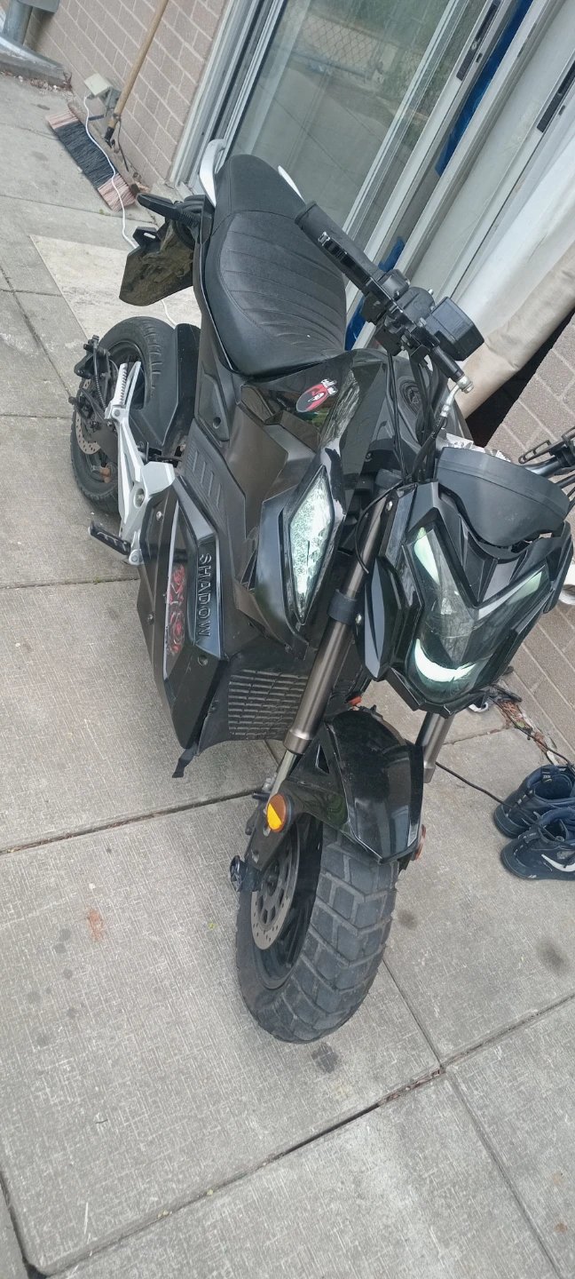 Black Electric Motorcycle - Shadow - photo 2