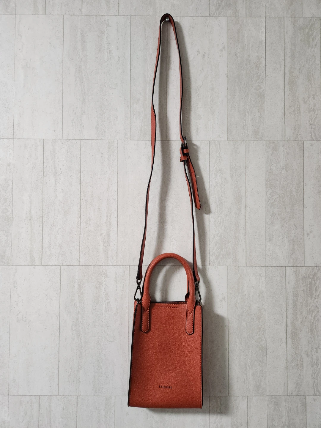 Esqure Mini Tote Bag - Coral