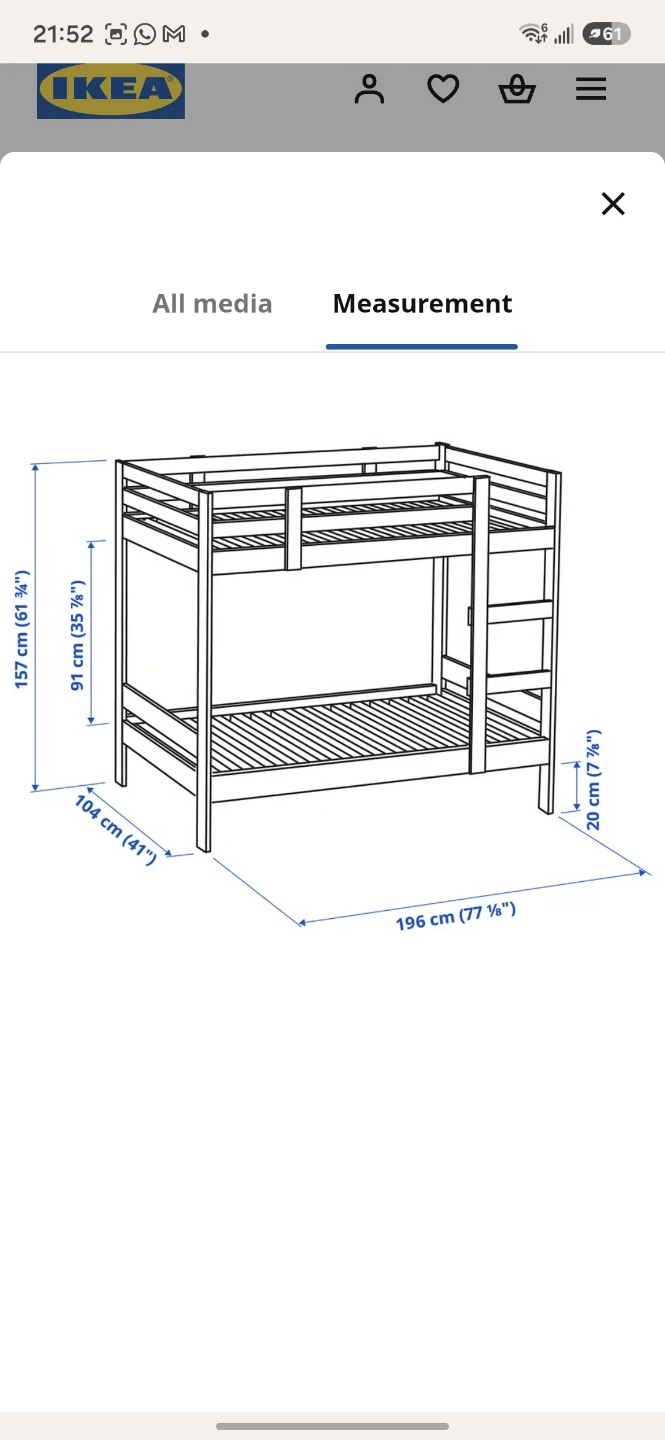 IKEA Wooden Bunk Bed - photo 2