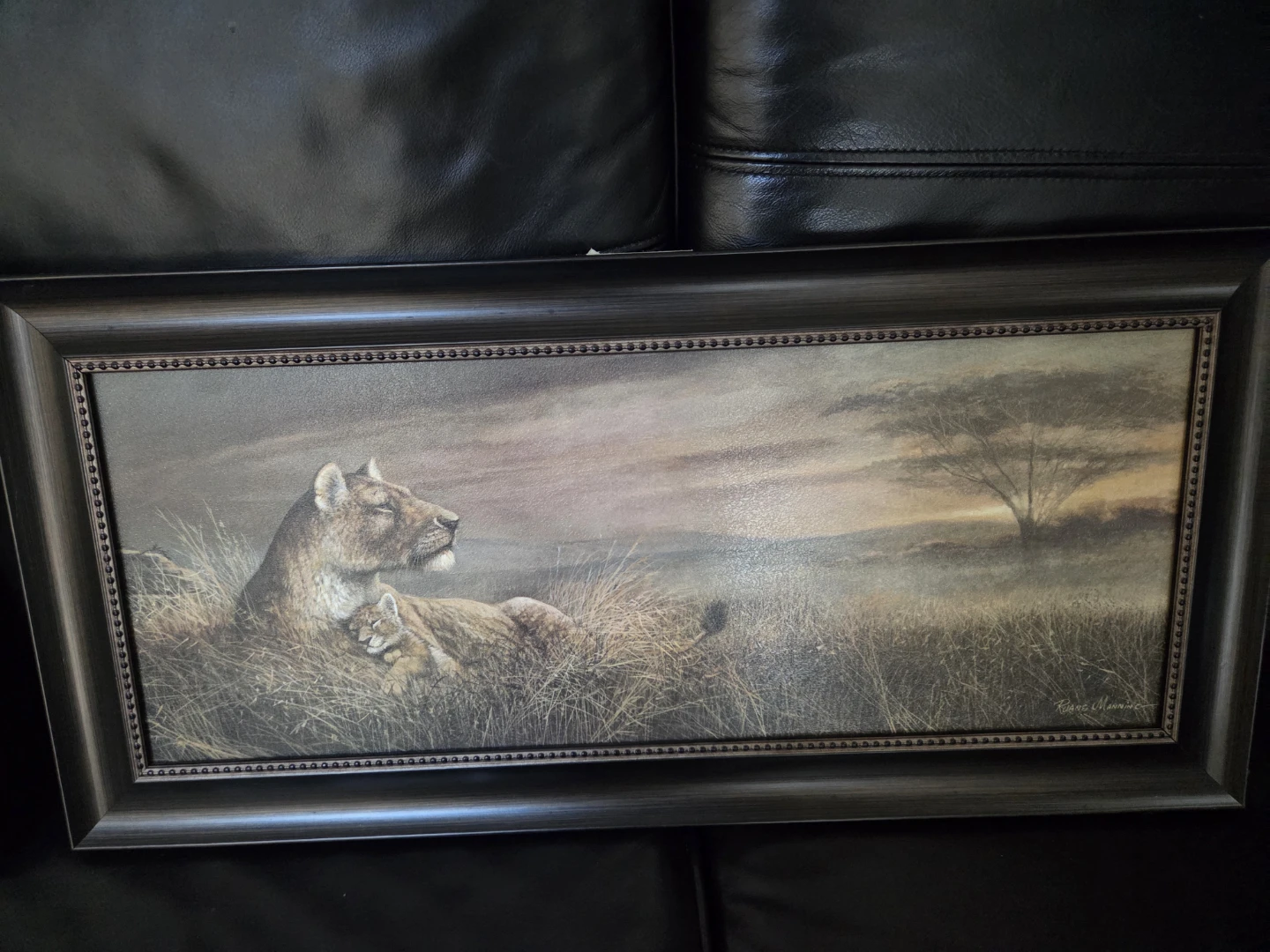 2 Framed African Wildlife Art Prints - photo 3