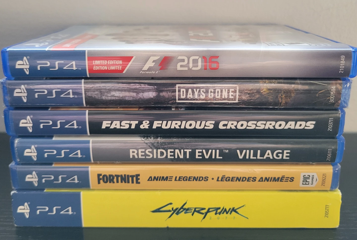 New & Used Playstation 4 games, various prices