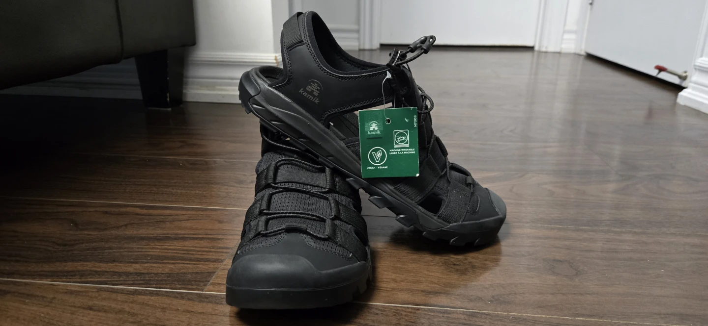 BRAND NEW - Kamik Black Sport Sandals Size 11 - photo 2