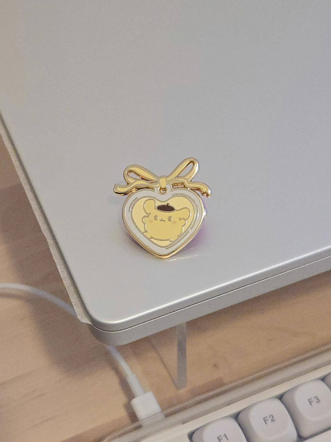Heart Shaped PomPomPurin Enamel Pin