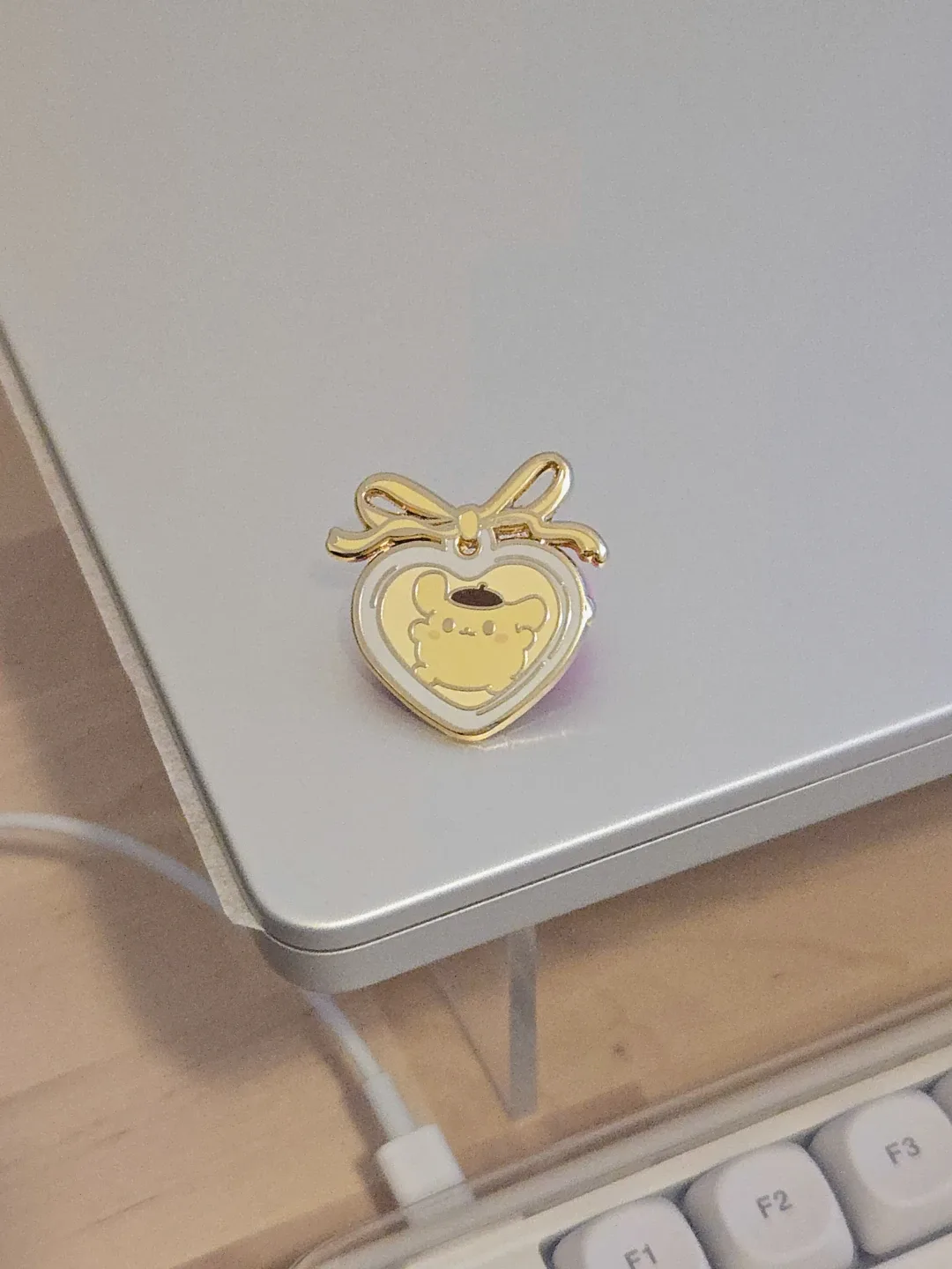 Heart Shaped PomPomPurin Enamel Pin