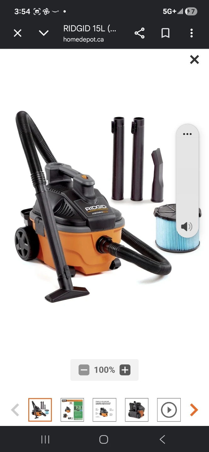 RIDGID 4 Gallon Portable Wet/Dry Vac WD4070