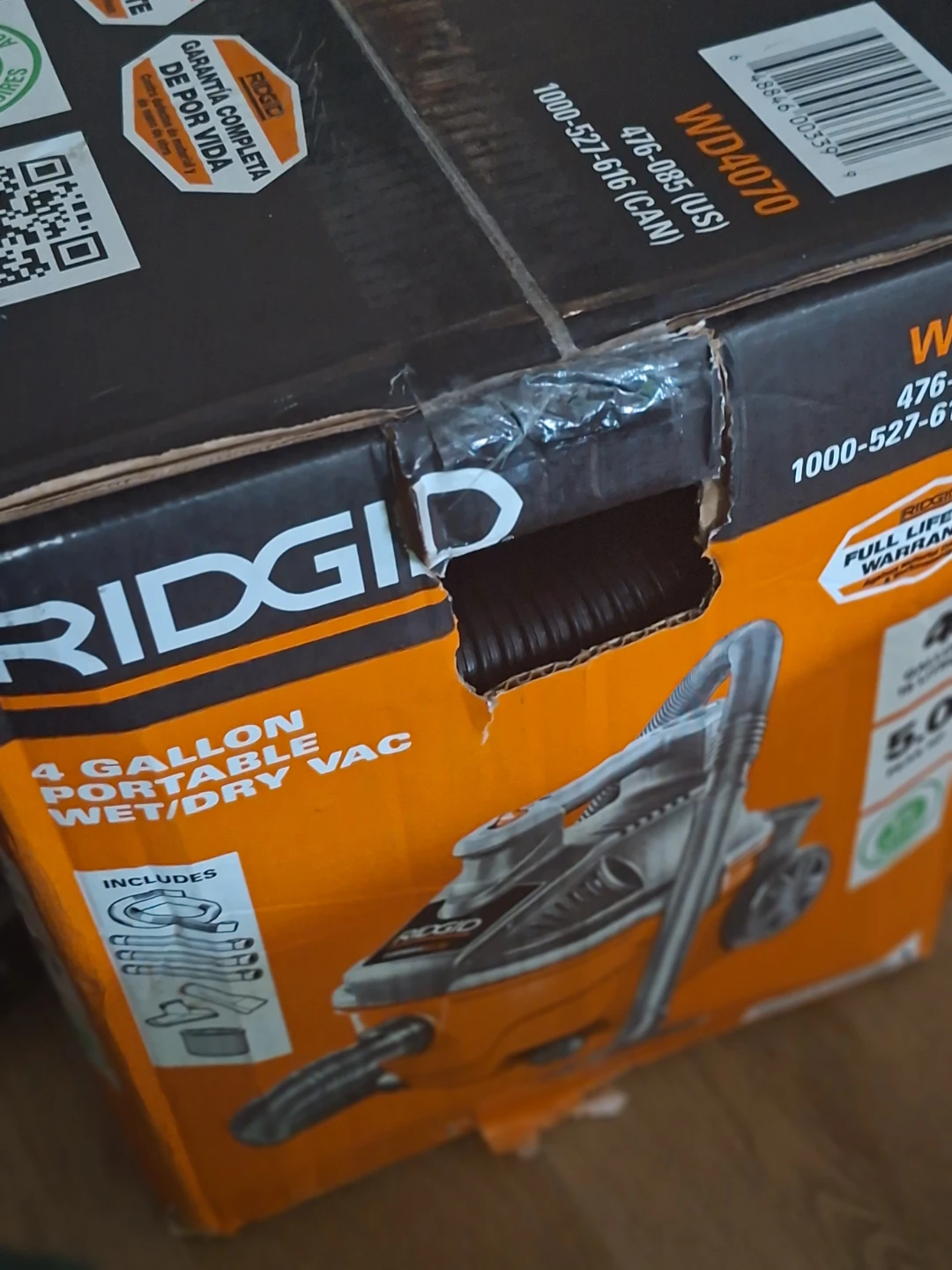 RIDGID 4 Gallon Portable Wet/Dry Vac WD4070 - photo 4