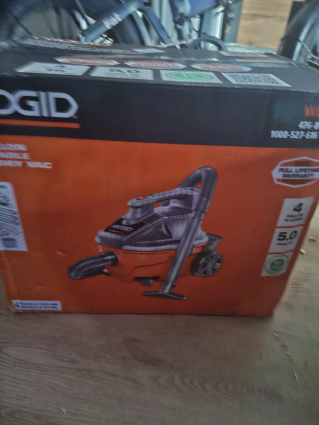 RIDGID 4 Gallon Portable Wet/Dry Vac WD4070 - photo 5
