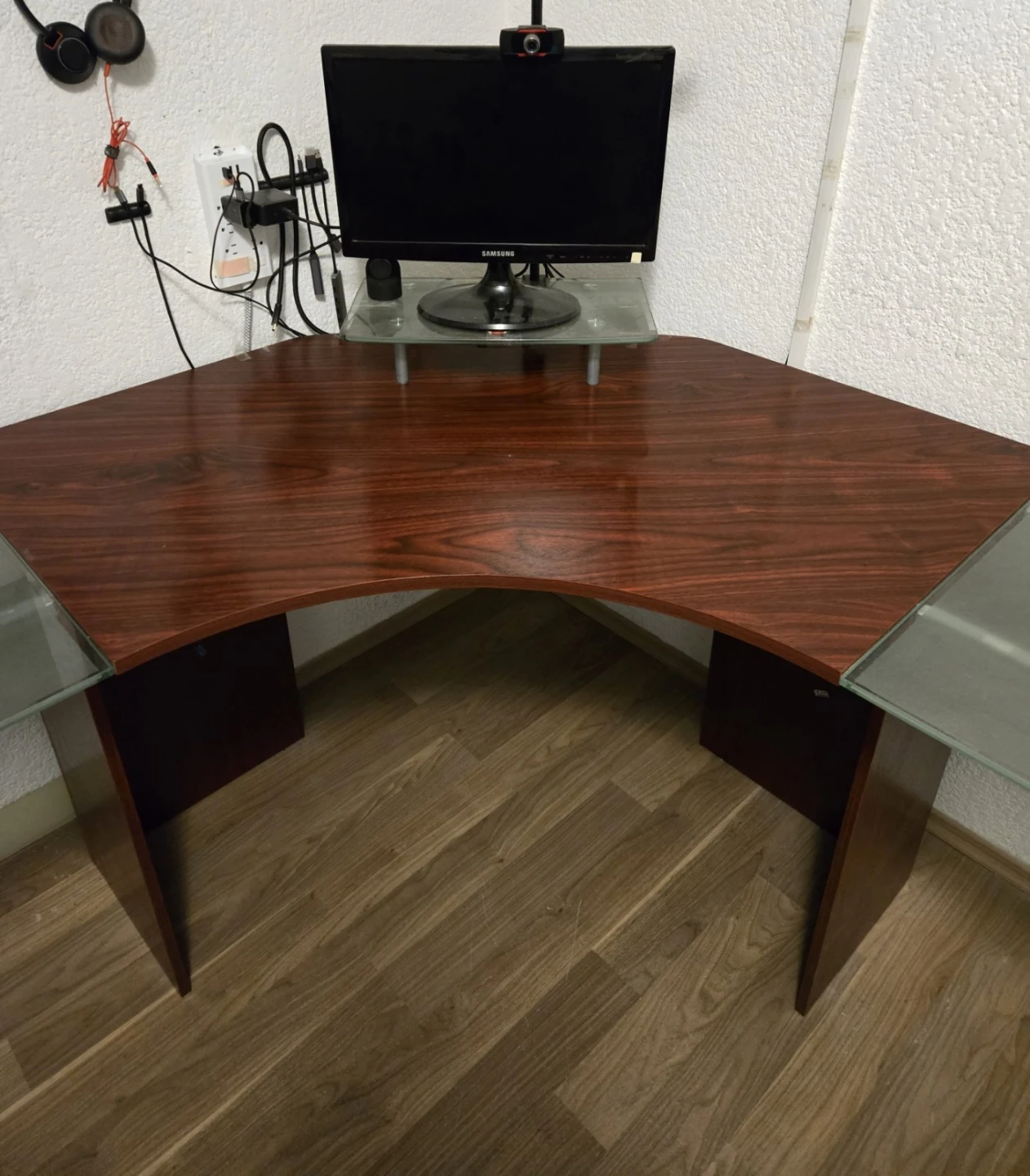 Glass Top Corner Desk - photo 4
