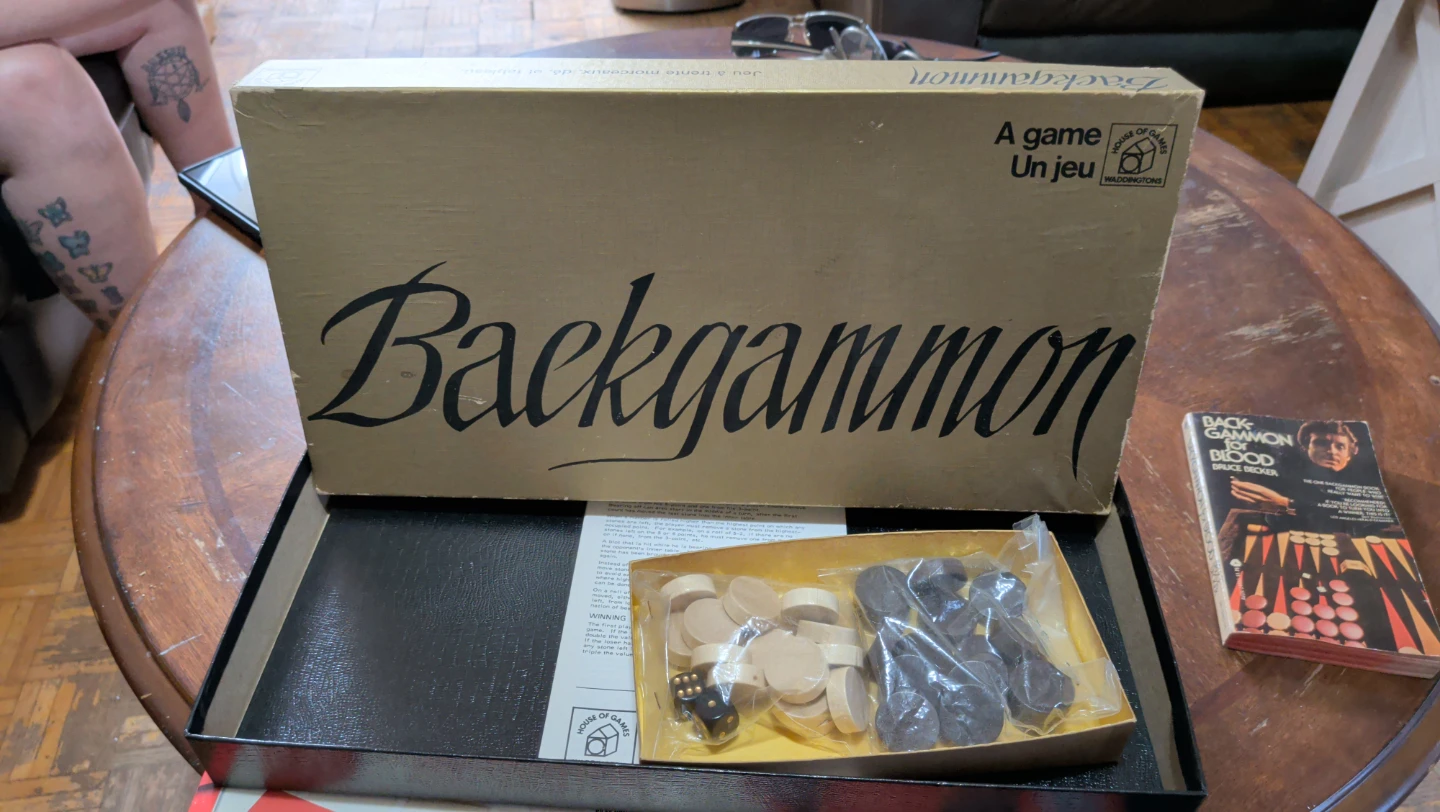 Backgammon Game Set ⚽⚽⚽1973 ⚽⚽