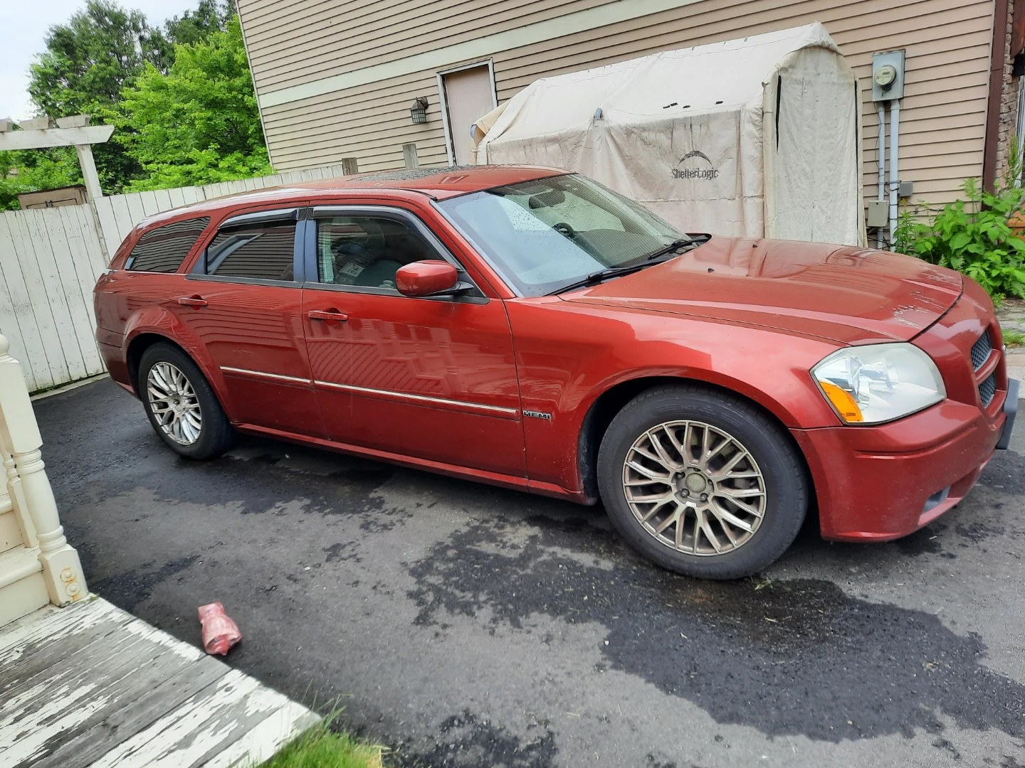 Red Dodge Magnum Wagon