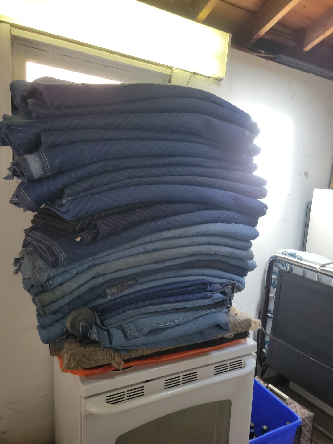 Stack of Moving Blankets