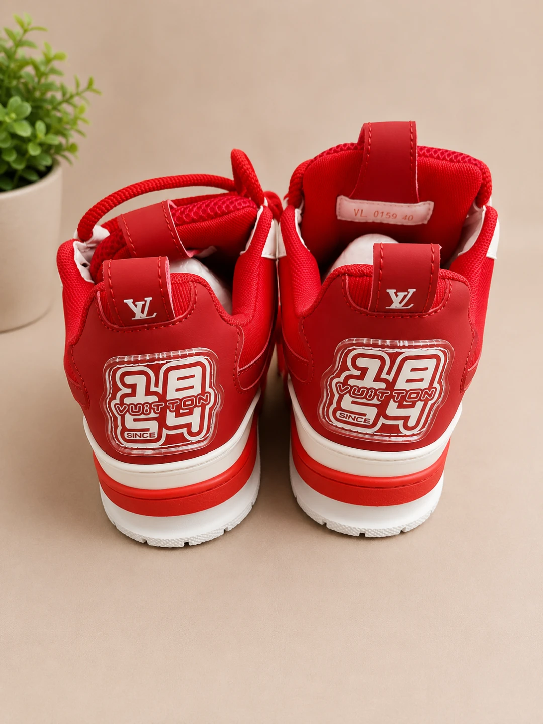 Red and White Fashion Sneakers - photo 3