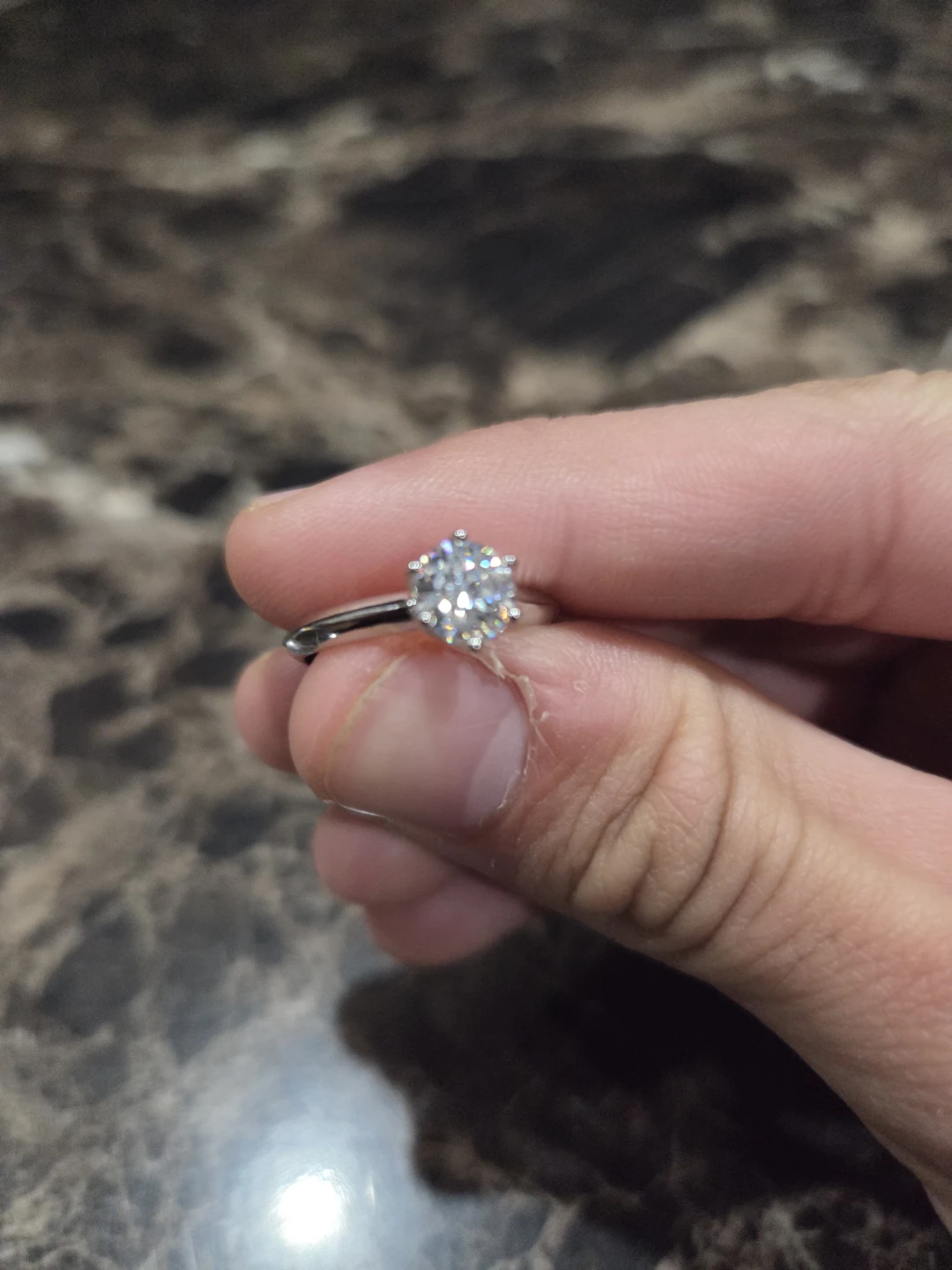 VVS1 Engagment Ring - photo 4