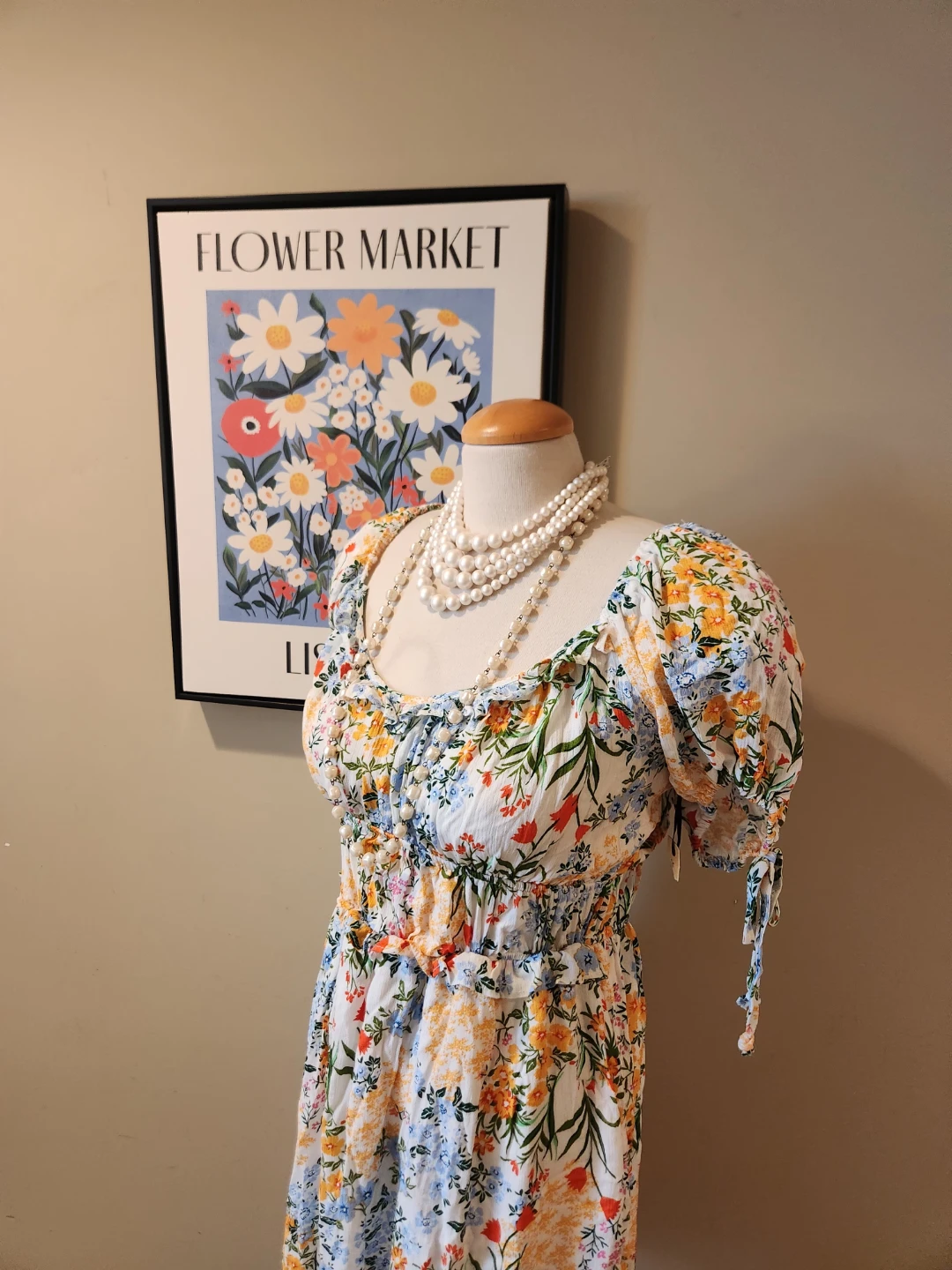 Floral Print Midi Dress NEW with tags size XL