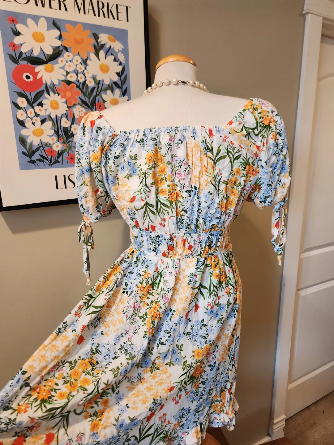Floral Print Midi Dress NEW with tags size XL - photo 4