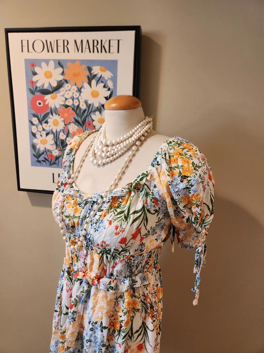 Floral Print Midi Dress NEW with tags size XL - photo 5