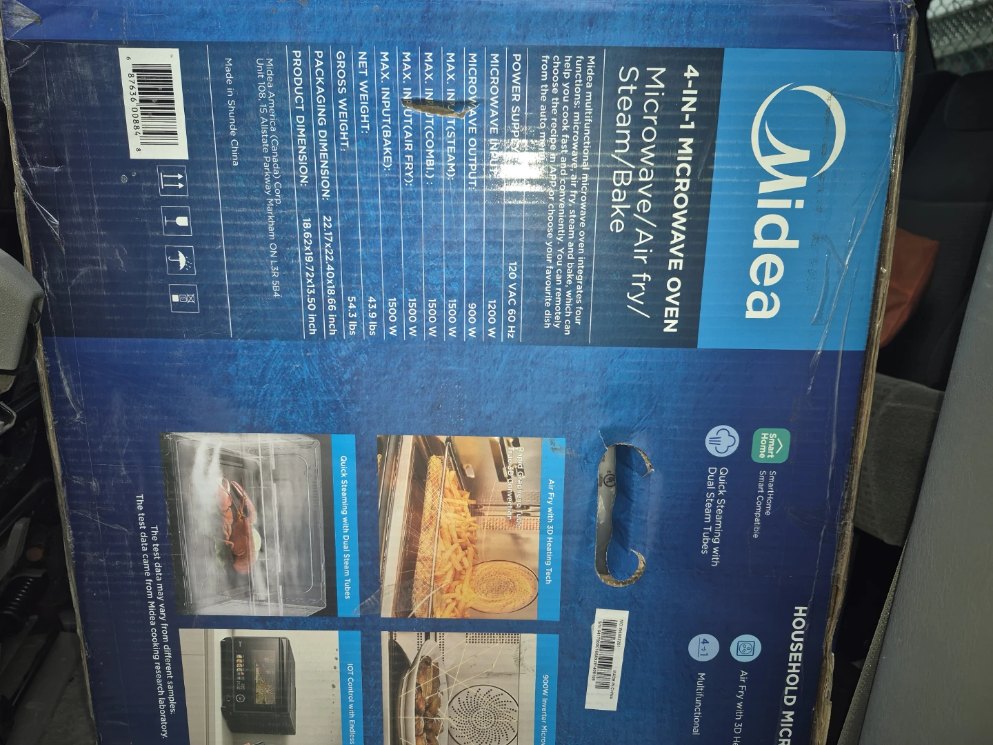 Midea 4-in-1 Microwave Oven - Microwave/Air Fry/Steam/Bake - photo 2