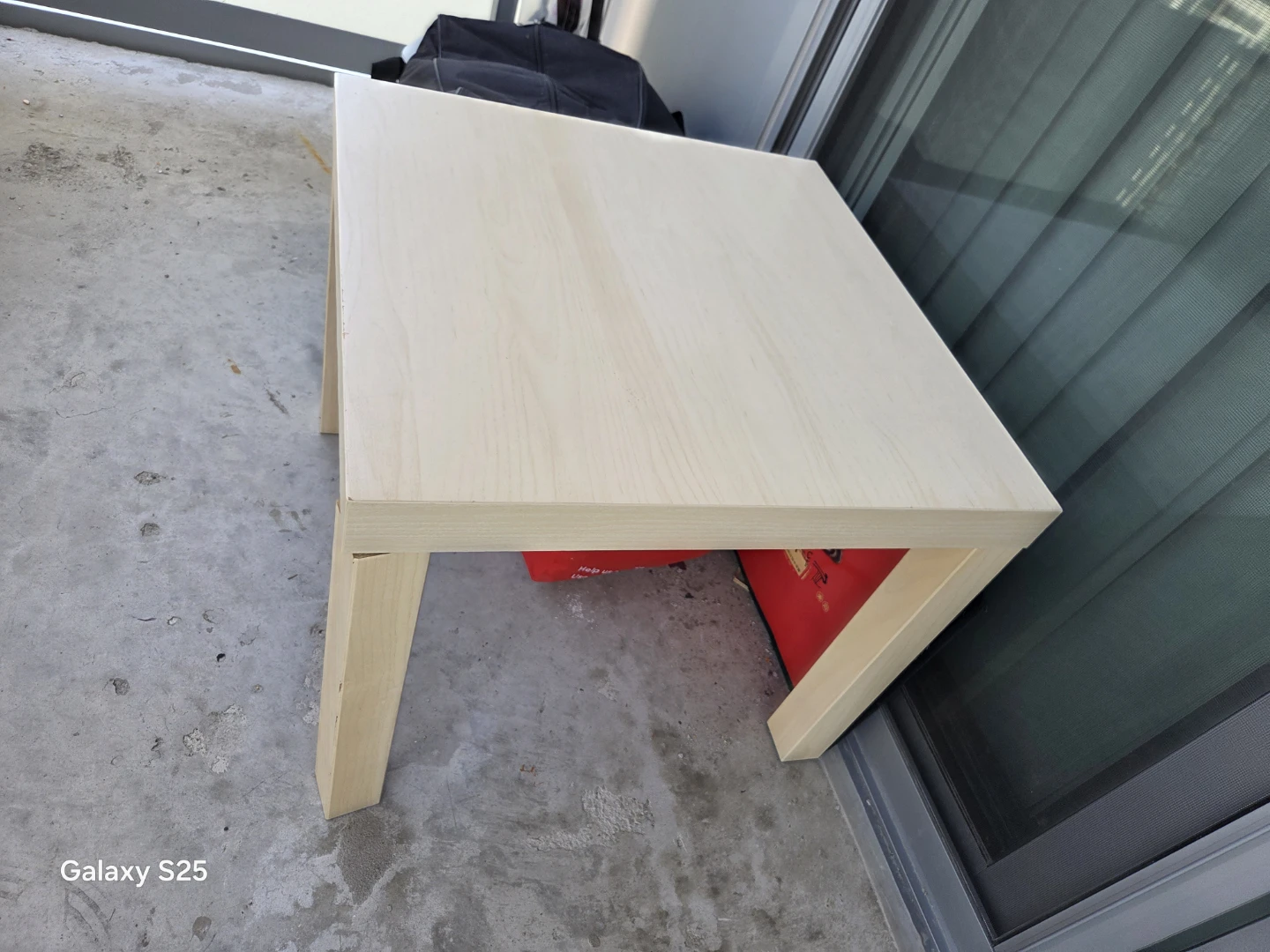 Light Wood Side Table - photo 2