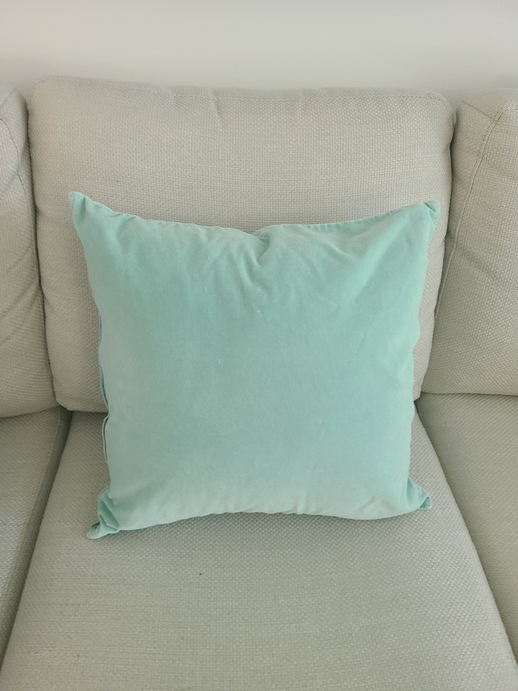 $6 for 3 IKEA Turquoise Velvet Throw Pillow Covers