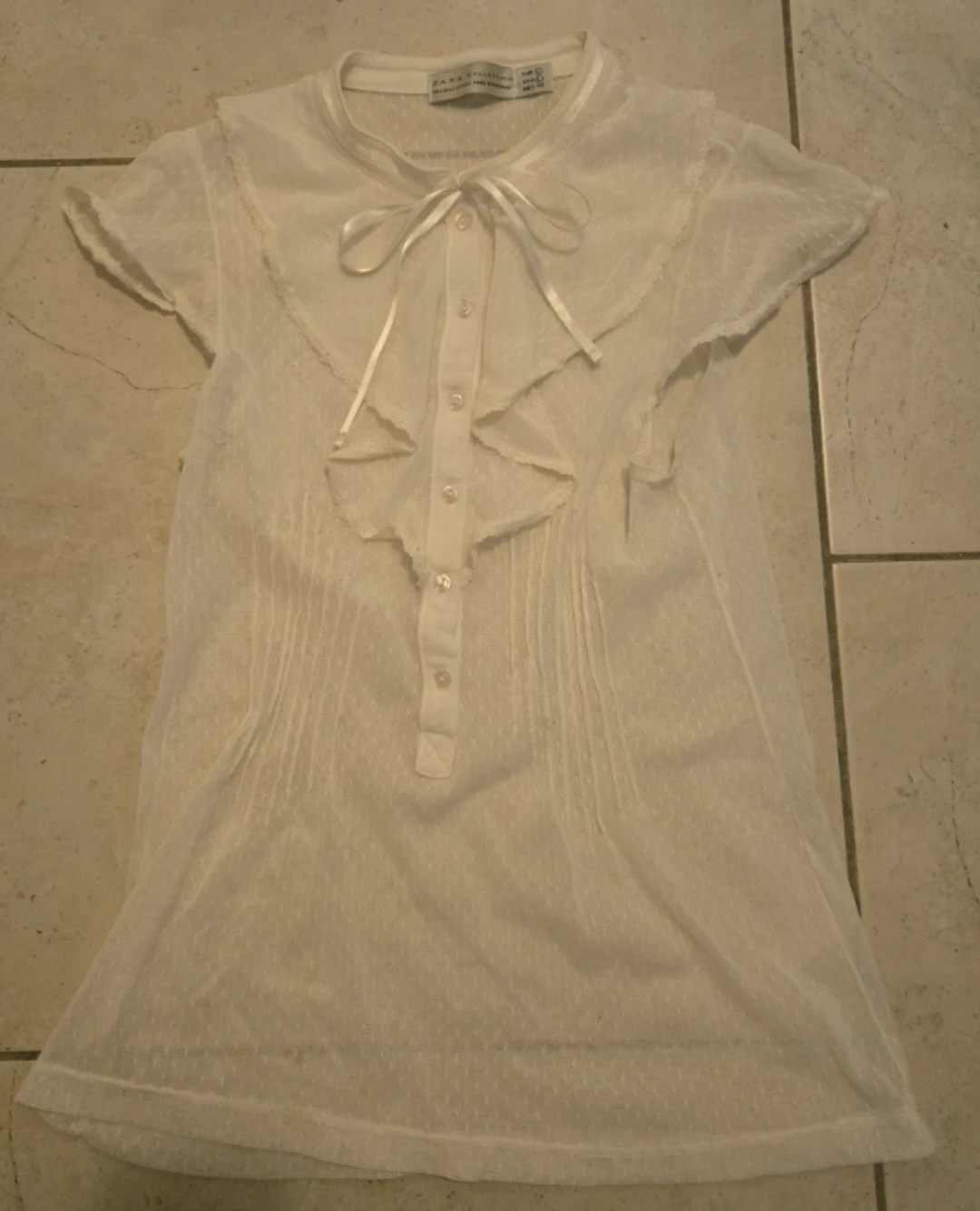 ⚽ Beatiful Zara Collection Women's Long White Top