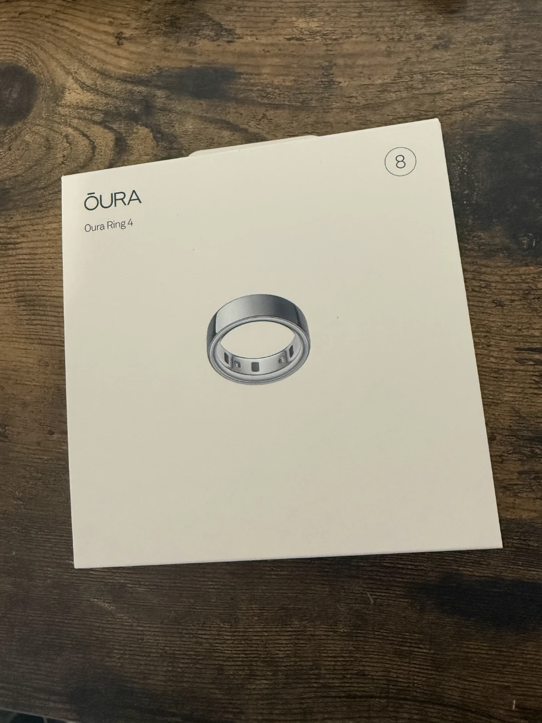 NEW Oura Ring 4 Silver - Size 8