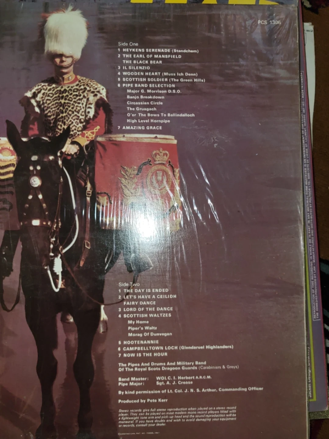 ⚽️ The Royal Scots Dragoon Guards -Vinyl Record - photo 2
