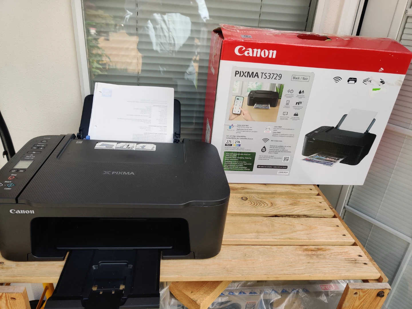 Full Ink Canon PIXMA TS3729 All-in-One Printer