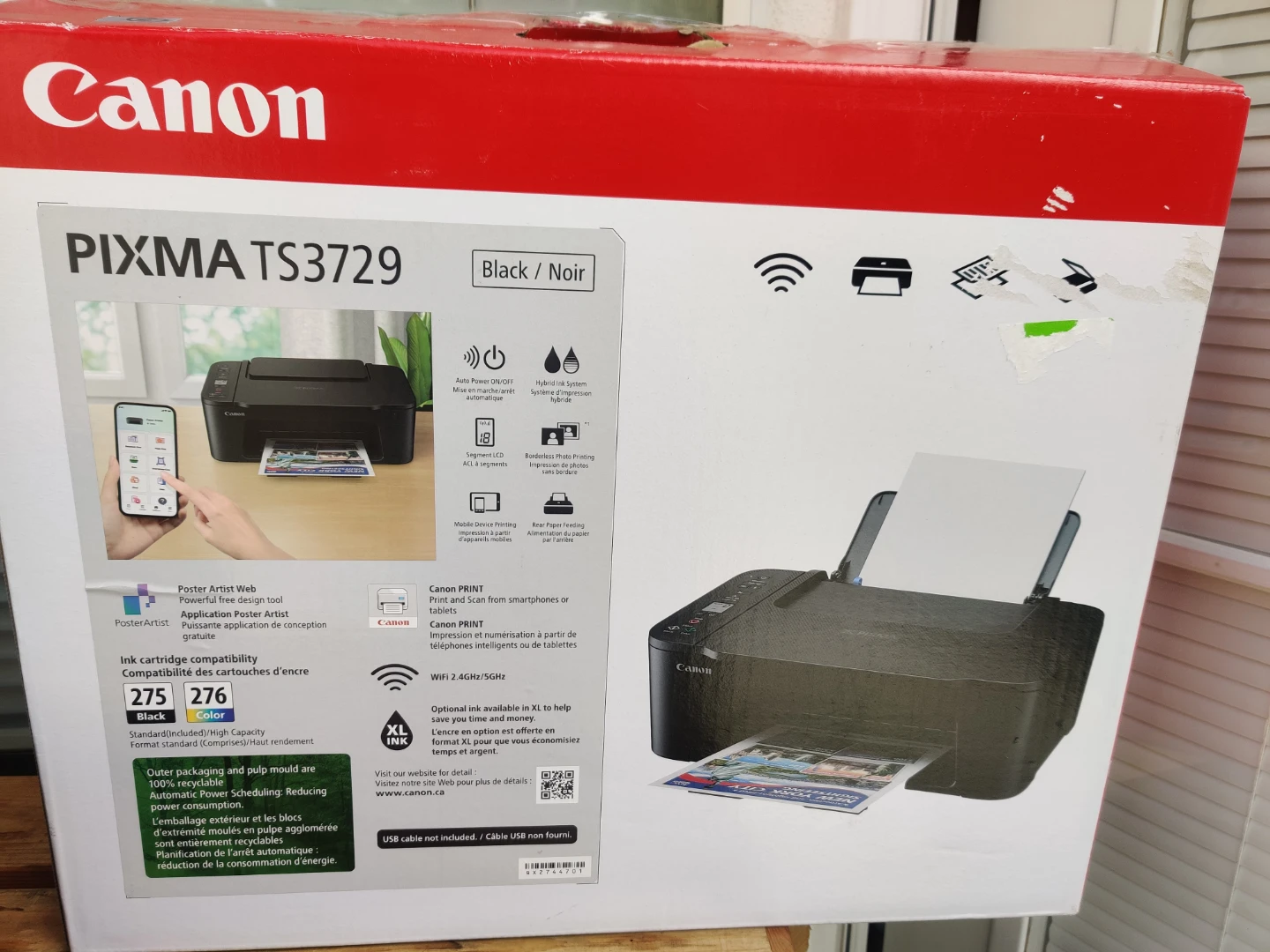 Full Ink Canon PIXMA TS3729 All-in-One Printer - photo 2