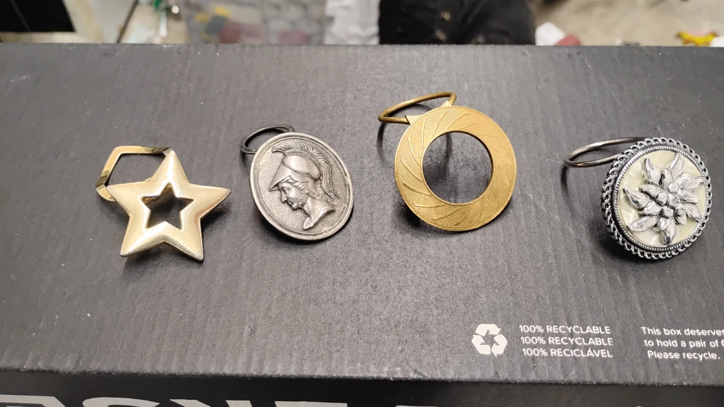 Set of 4 Decorative scarf clips - photo 5