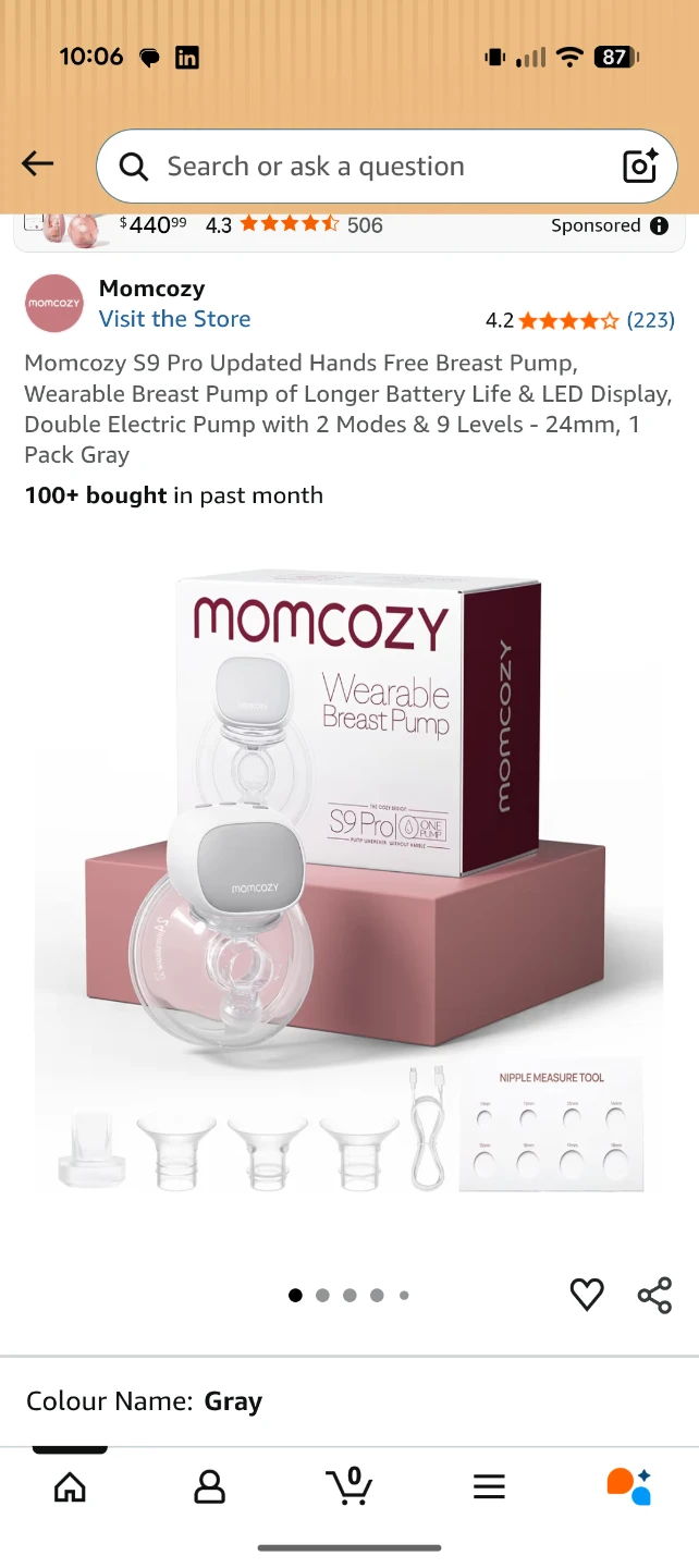 Momcozy S9 Pro Wearable Breast Pump - Single Pump - photo 3