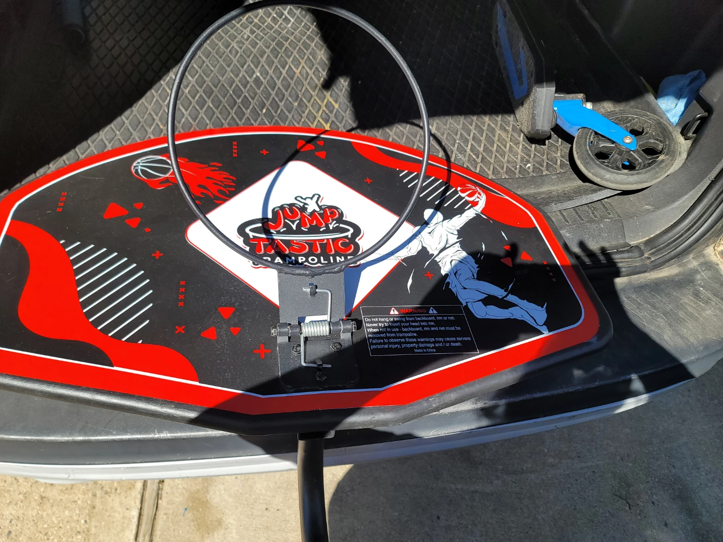 Jumptastic Trampoline Basketball Hoop