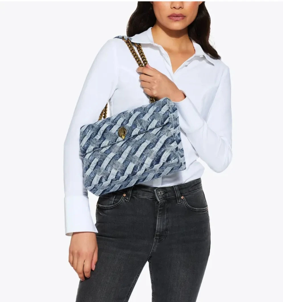 Kurt Geiger "Kensington" Shoulder Bag - Denim