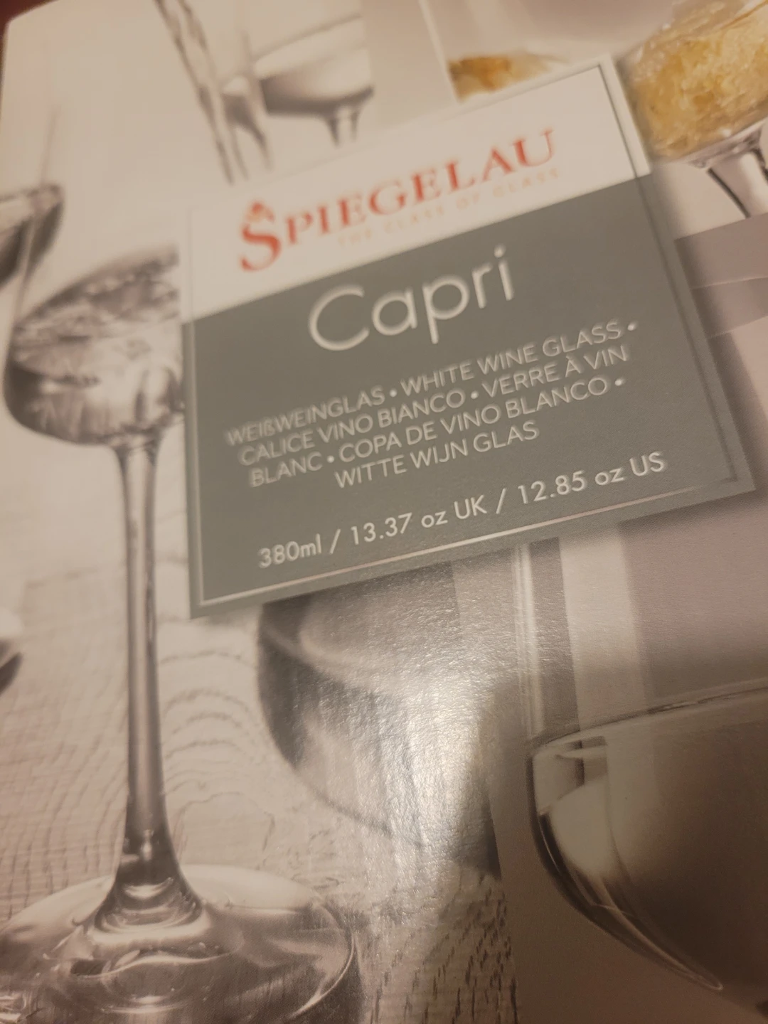 $40/2 boxes or $25/box.Spiegelau Capri wine glasses - photo 5