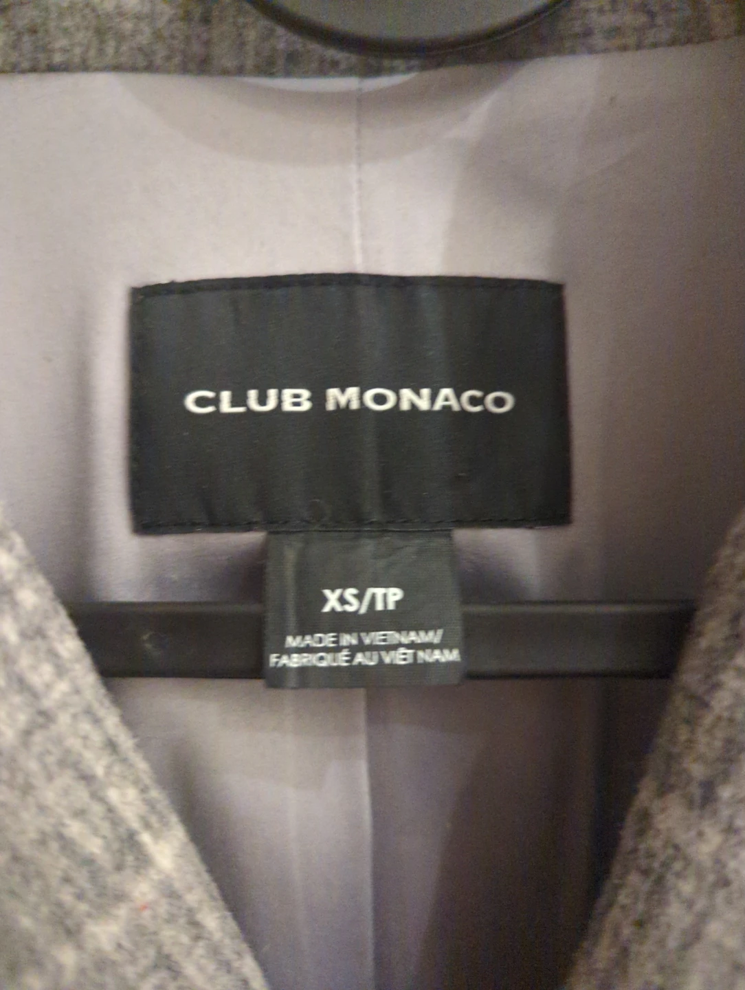 Club Monaco Plaid Double-Breasted Wool Blend Coat XS - photo 4