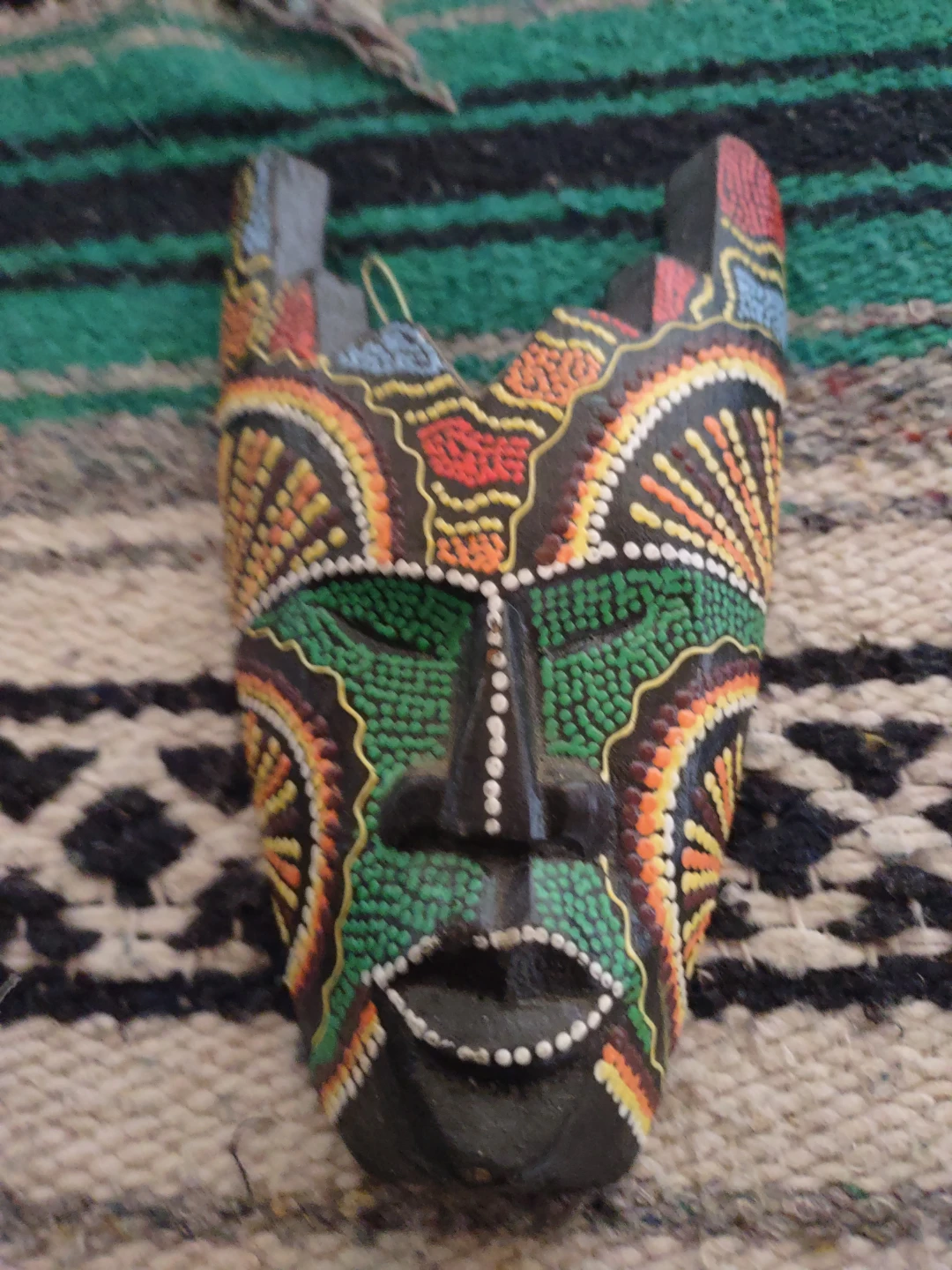 Hand-painted Wooden Mask