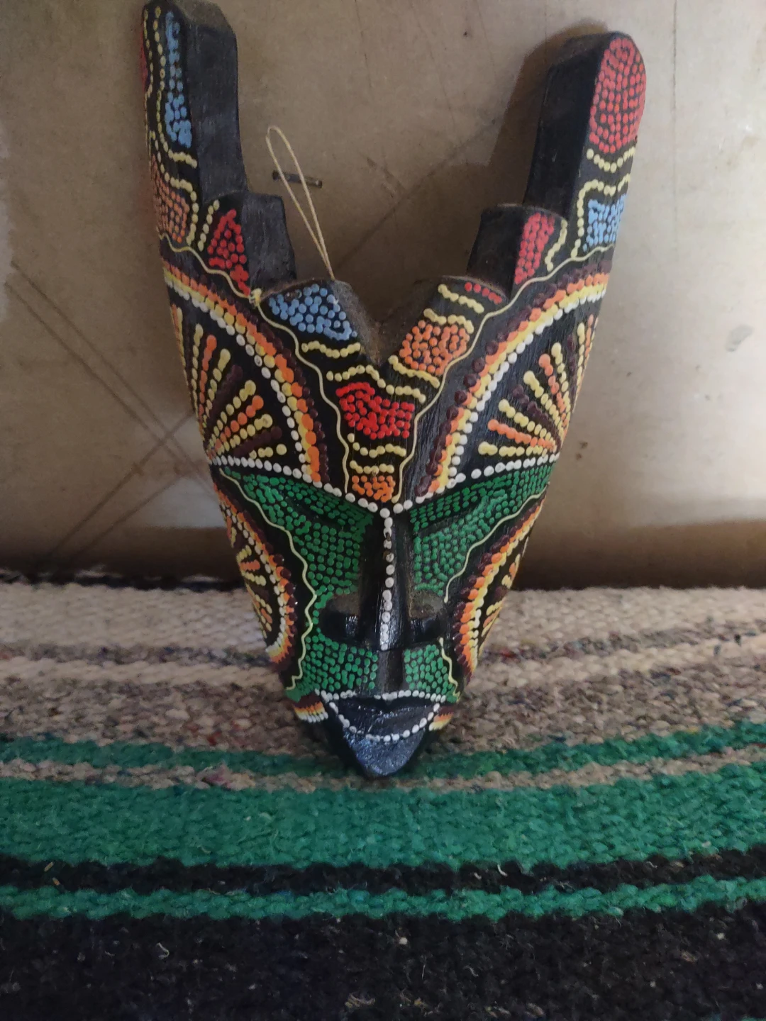 Hand-painted Wooden Mask - photo 3