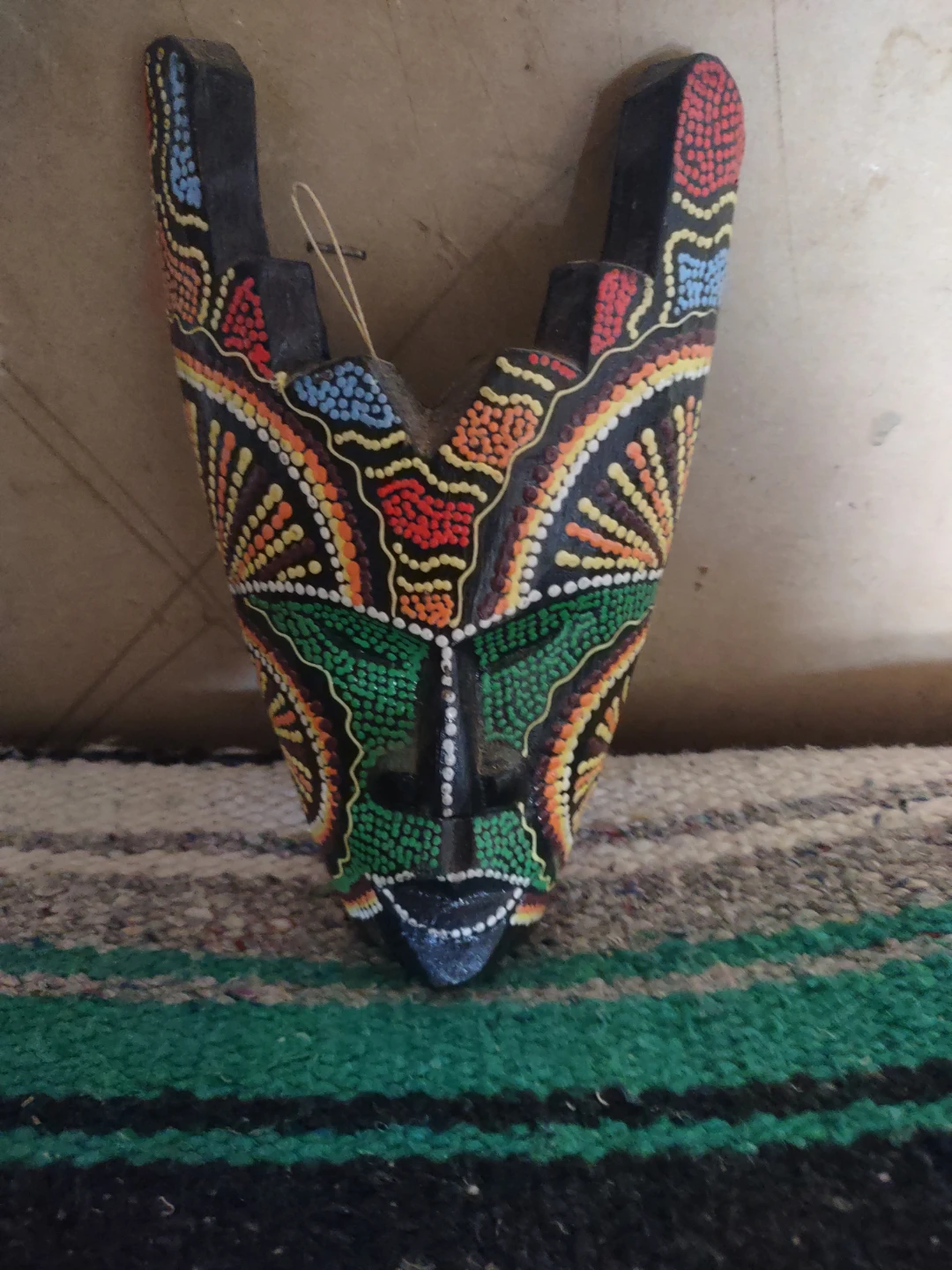Hand-painted Wooden Mask - photo 4