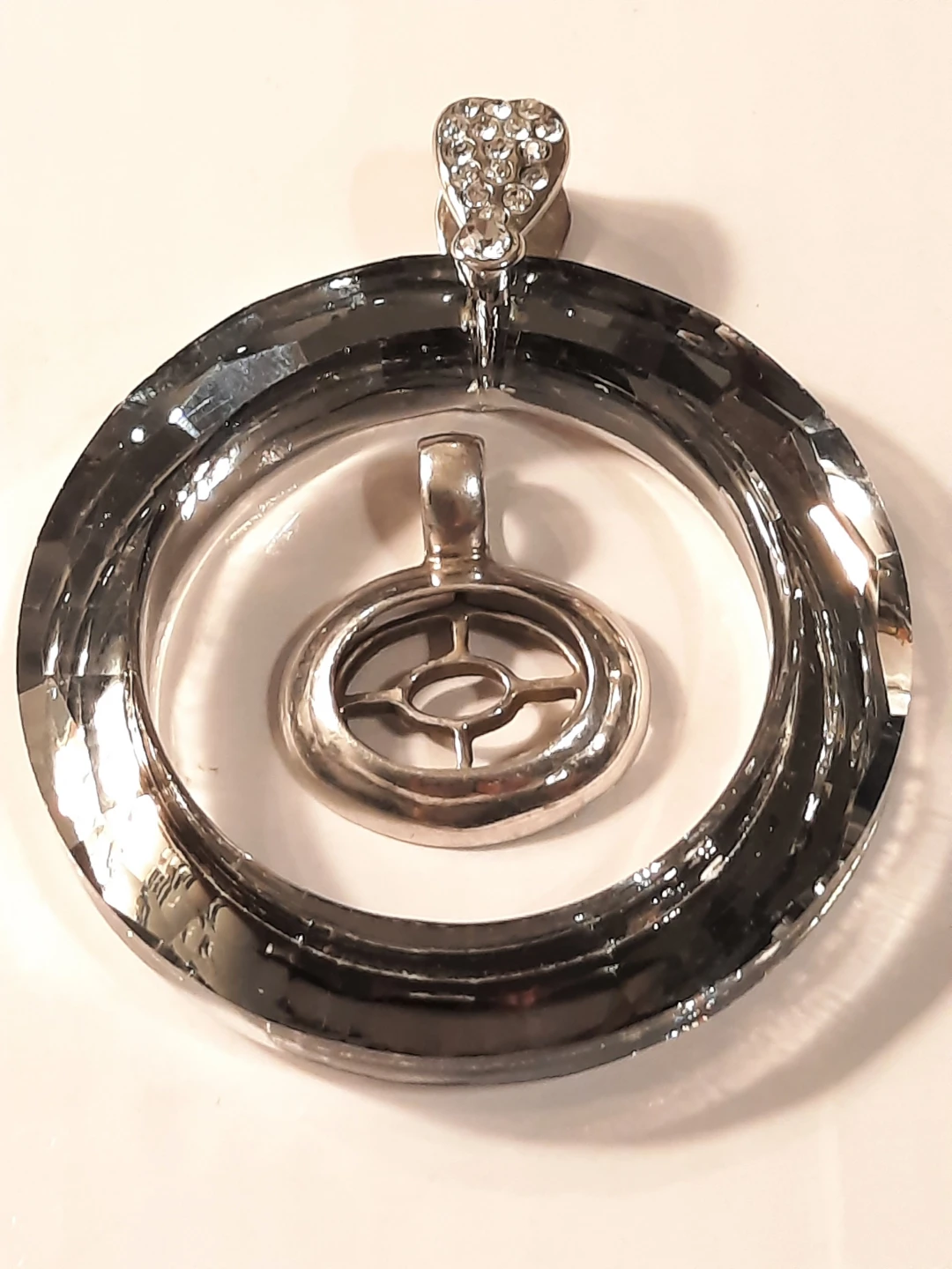 Sterling silver and cristal pendants
