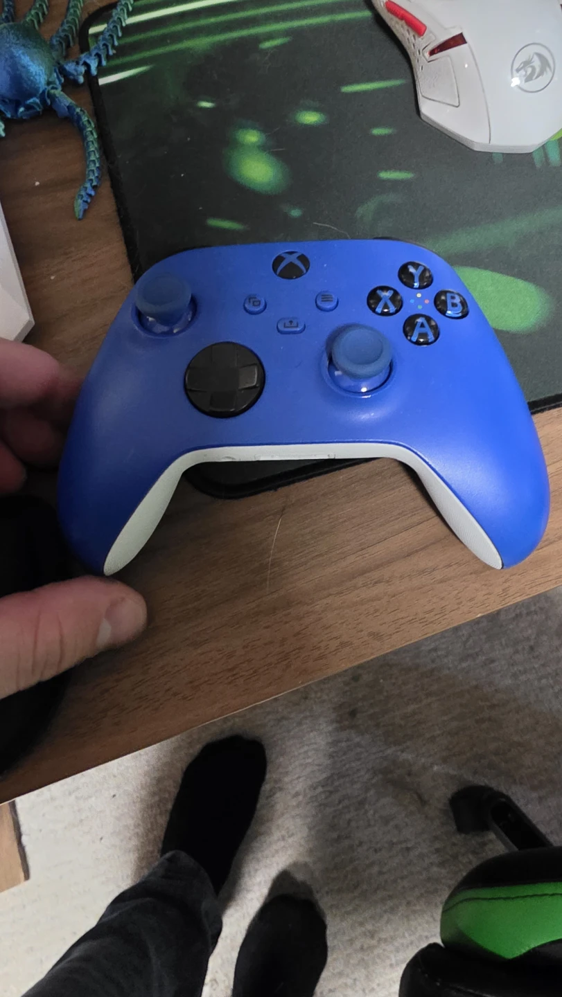 Xbox Series X Console with Two Games and Blue Controller - photo 3