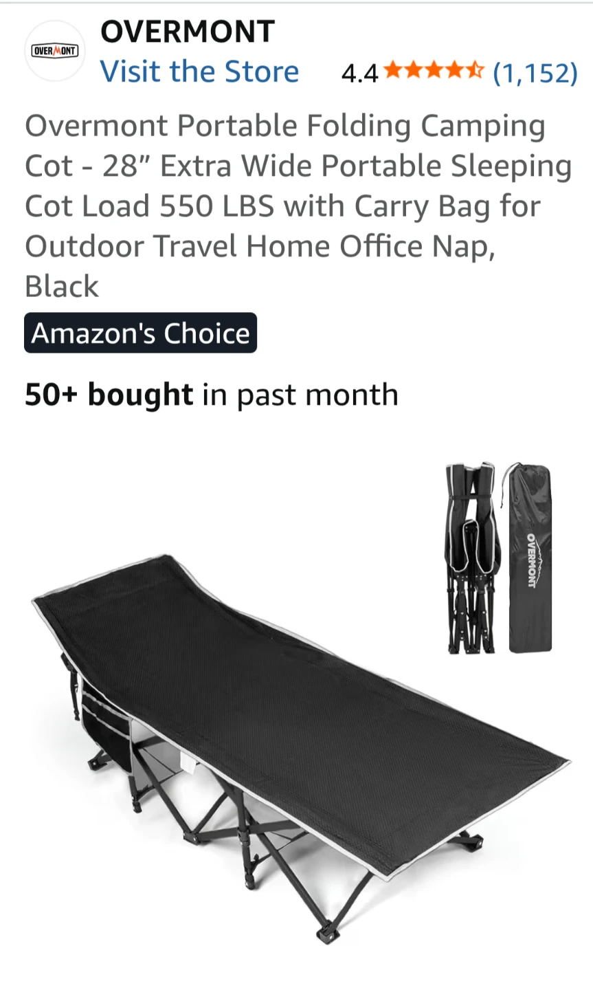 Camp cots