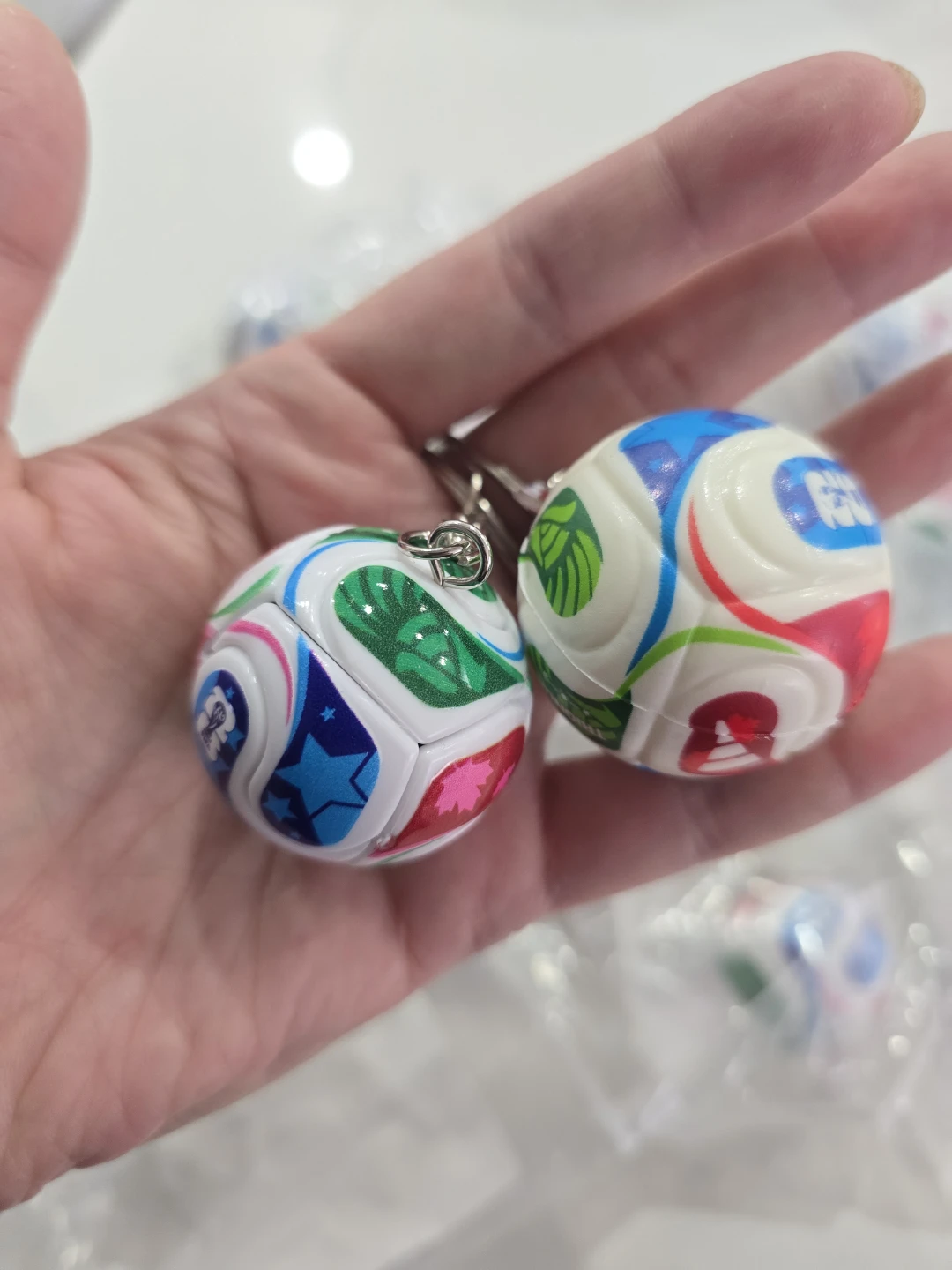 FIFA World Cup Trophy & Soccer Ball Keychains