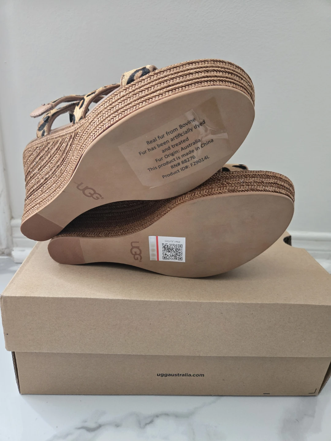 Brand New UGG Wedge Sandals, Size 8 - photo 3