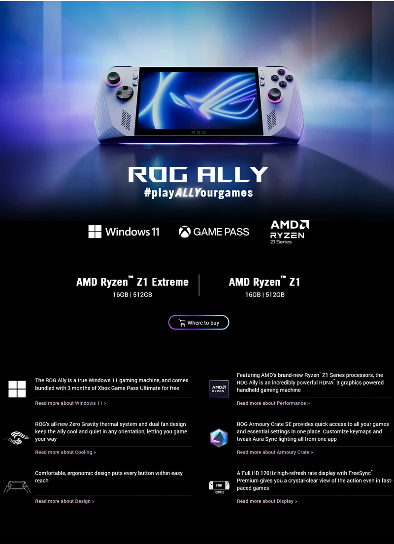 ASUS ROG Ally Gaming Handheld (Z1 Extreme) - photo 3